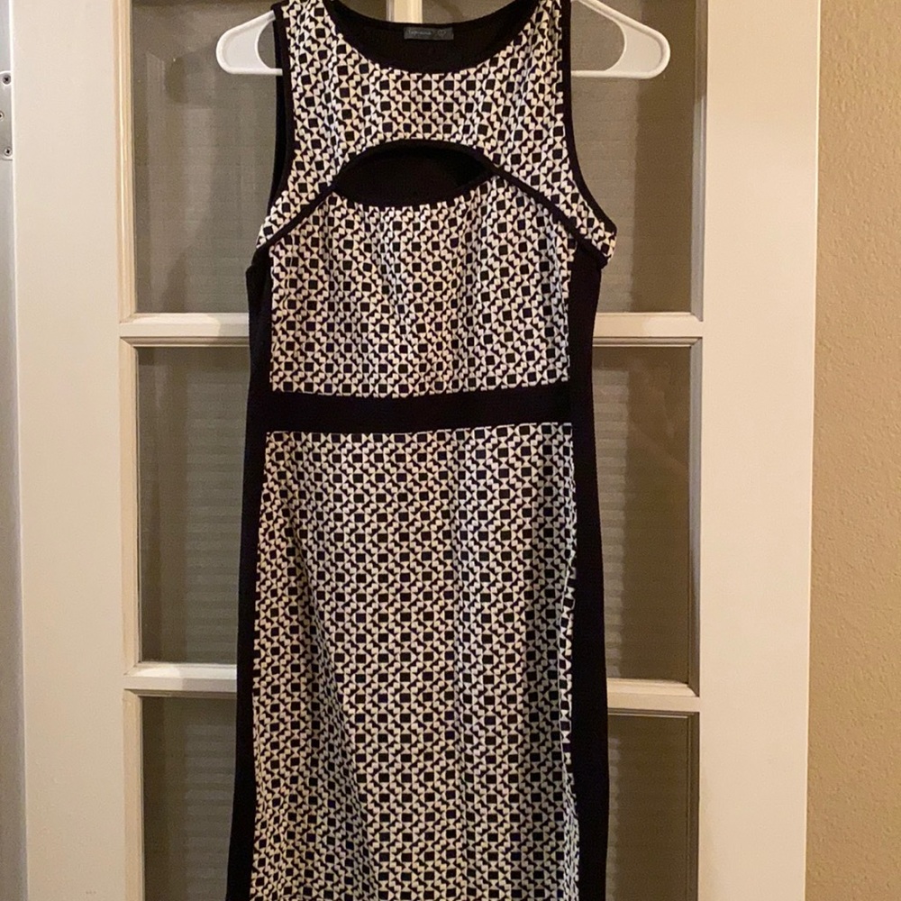 Black and white dress
